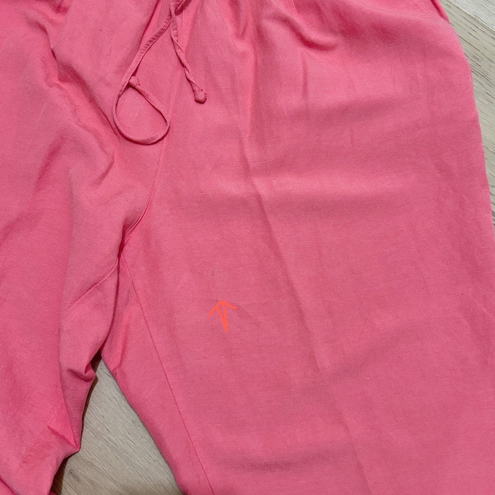 Womens 1X Vintage Sigrid Olsen Sport Linen Rayon Coral Pant Set Resort Coastal - Picture 16 of 16